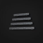 Palazzo Slim Bar, Scrollwork, S, Titanium Gray, size comparison