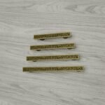 Palazzo Slim Bar, Scrollwork, S, Satin Brass, size comparison