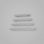 Palazzo Slim Bar, Scrollwork, S, White Snow, size comparison