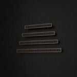 Palazzo Slim Bar, Rosette, S, Antique Bronze, size comparison