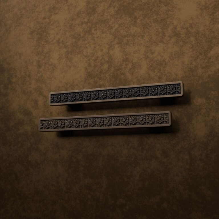 Comparaison des finitions — poignée de meuble Demibarre Palazzo Rosace Bronze M — Holdon Paris