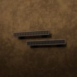 Palazzo Slim Bar, Rosette, S, Antique Bronze, finish comparison