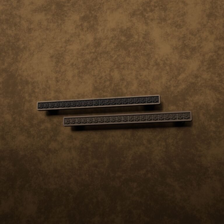 Comparaison des finitions — poignée de meuble Demibarre Palazzo Rosace Bronze XL — Holdon Paris