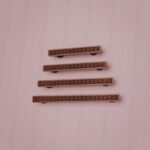 Palazzo Slim Bar, Rosette, S, Satin Copper, size comparison