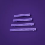 Demibarre Palazzo, Rosace, S, Lilas Sombre, Größenvergleich