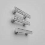 Comparaison des motifs — poignée de meuble Demibarre Palazzo White Snow S — Holdon Paris