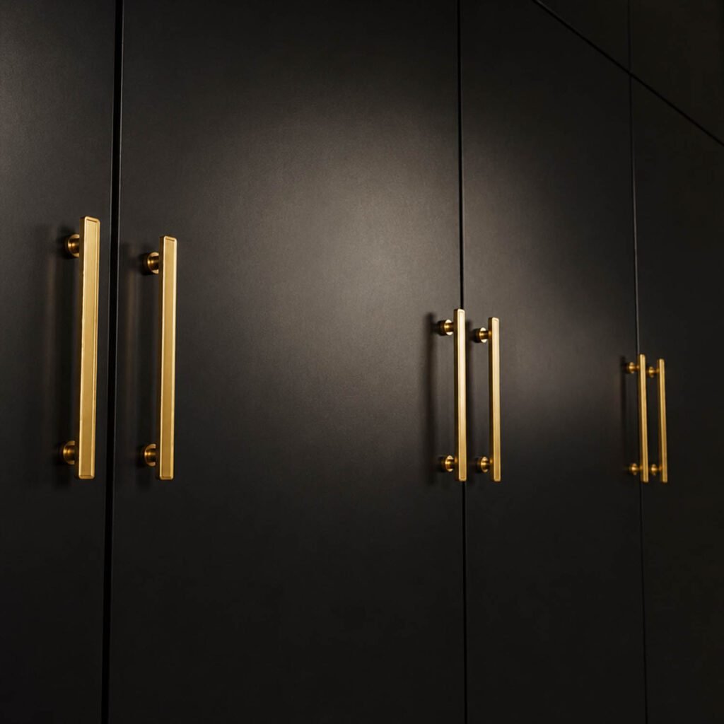 Barre dorée pour armoire PAX