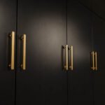 Gold bar handle for PAX wardrobe