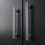 Baroque style aluminum cabinet handles