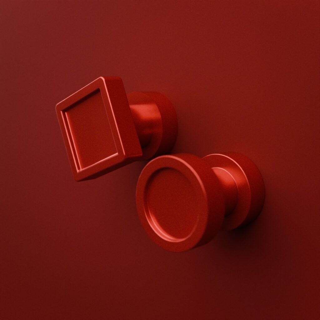 Comparaison des silhouettes — poignée de meuble Essentiel Candy Red XS — Holdon Paris
