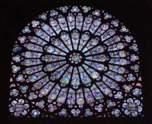 Rosace nord de la cathédrale Notre-Dame de Paris