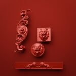 Comparaison des silhouettes — poignée de meuble Lion Rugissant Candy Red L — Holdon Paris