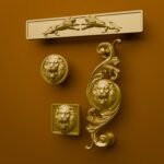 Comparaison des silhouettes — poignée de meuble Lion Rugissant Golden Sun M — Holdon Paris