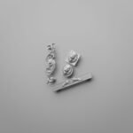 Comparaison des silhouettes — poignée de meuble Lion Rugissant Gris argenté L — Holdon Paris