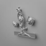 Comparaison des silhouettes — poignée de meuble Lion Rugissant Gris argenté M — Holdon Paris