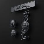 Classica Arabesque, Roaring Lion, M, Titanium Gray, silhouette comparison
