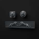 Classica Round, Roaring Lion, S, Titanium Gray, silhouette comparison