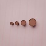 Classica Round, XS, Satin Copper, size comparison