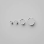 Classica Round, XS, White Snow, size comparison