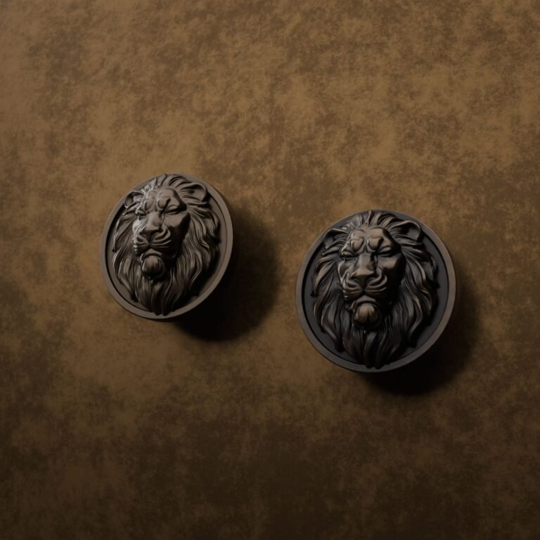 Comparaison des finitions — poignée de meuble Rond Classica Lion Endormi Bronze L — Holdon Paris