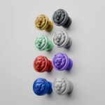 Comparaison des finitions — poignée de meuble Rond Classica Lion Endormi Résine Biosourcée S — Holdon Paris