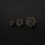 Classica Round, Rosette, S, Antique Bronze, size comparison