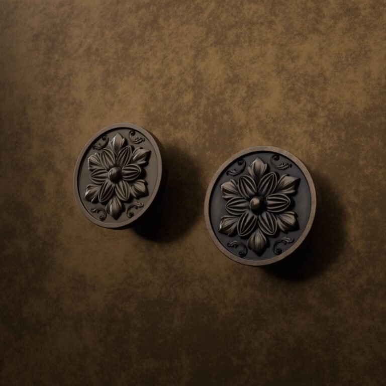 Comparaison des finitions — poignée de meuble Rond Classica Rosace Bronze L — Holdon Paris