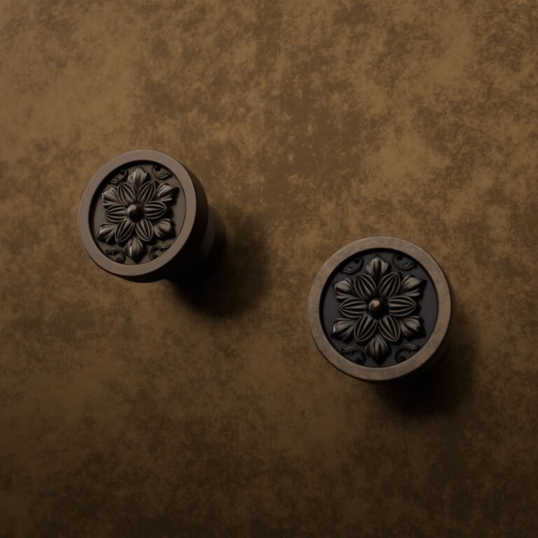 Comparaison des finitions — poignée de meuble Rond Classica Rosace Bronze S — Holdon Paris