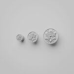 Classica Round, Rosette, S, White Snow, size comparison