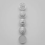 Comparaison des motifs — poignée de meuble Rond Classica White Snow L — Holdon Paris
