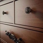 Poignée ronde baroque en bronze