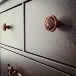 Poignée baroque ronde en cuivre