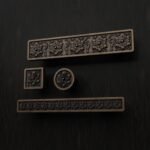 Comparaison des silhouettes — poignée de meuble Rosace Bronze Ancien S — Holdon Paris