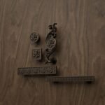 Comparaison des silhouettes — poignée de meuble Rosace Bronze Mat M — Holdon Paris