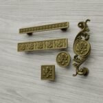 Comparaison des silhouettes — poignée de meuble Rosace Laiton Satiné M — Holdon Paris