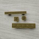 Classica Round, Rosette, S, Satin Brass, silhouette comparison
