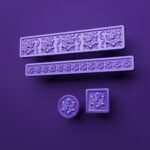 Palazzo Square, Rosette, S, Dark Lilac, silhouette comparison
