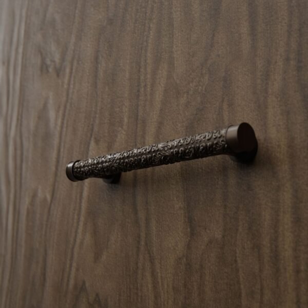 Florentine Column, Scrollwork, L, Matte Bronze