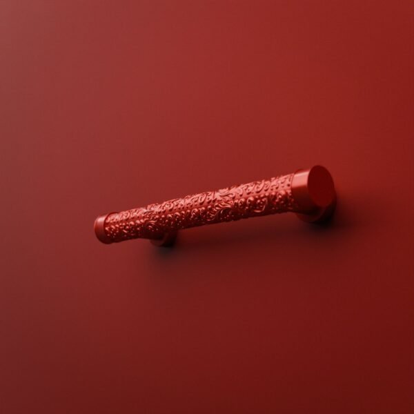 Florentine Column, Scrollwork, M, Candy Red