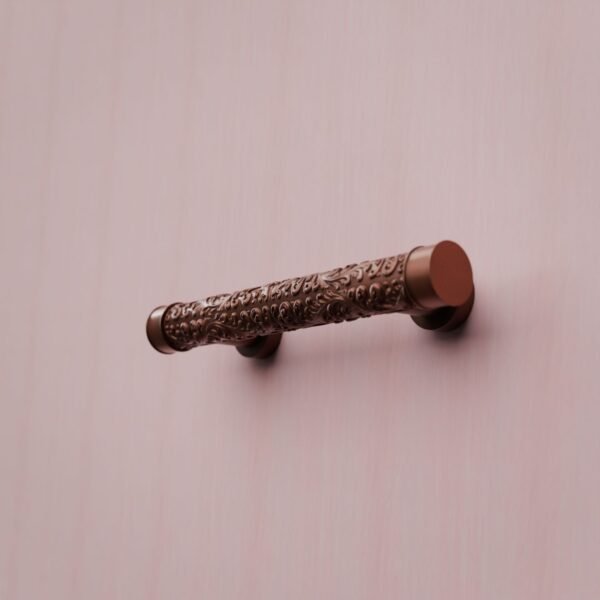 Florentine Column, Scrollwork, S, Satin Copper