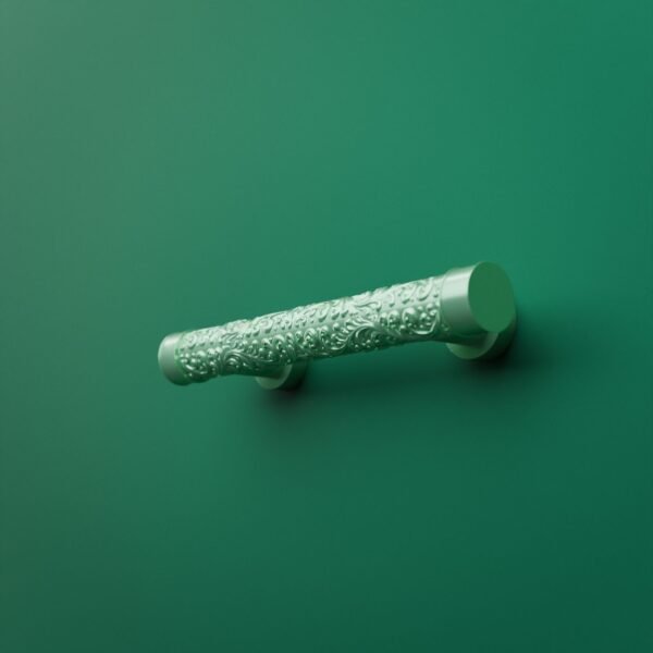Florentine Column, Scrollwork, S, Light Emerald
