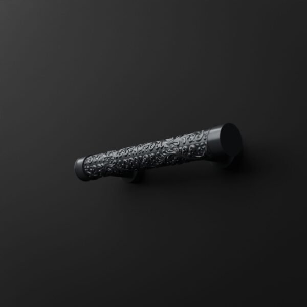 Florentine Column, Scrollwork, S, Titanium Gray