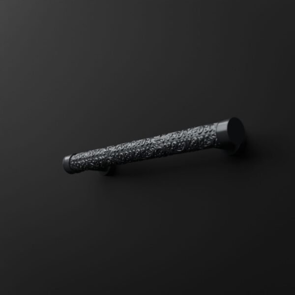Florentine Column, Scrollwork, L, Titanium Gray