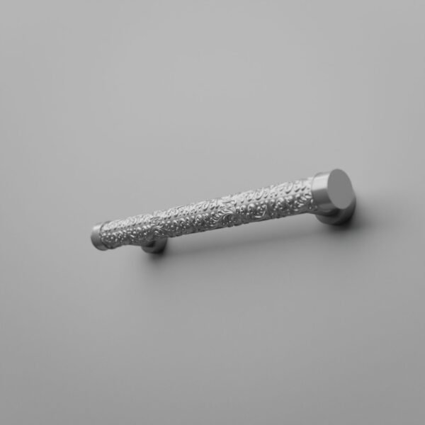 Florentine Column, Scrollwork, L, Silver Gray