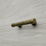 Florentine Column, Scrollwork, S, Satin Brass