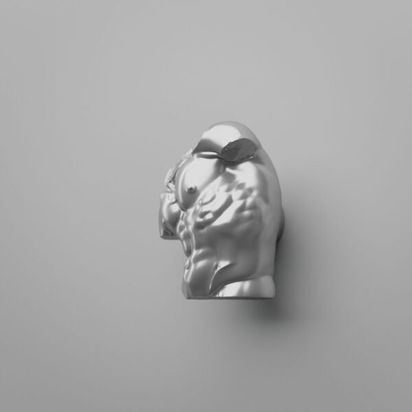 Florentine Torso, M, Silver Gray