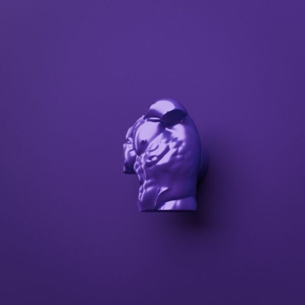 Florentine Torso, S, Dark Lilac