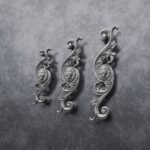 Comparaison des tailles — poignée de meuble Arabesque Classica Lion Endormi Aluminium Satiné — Holdon Paris