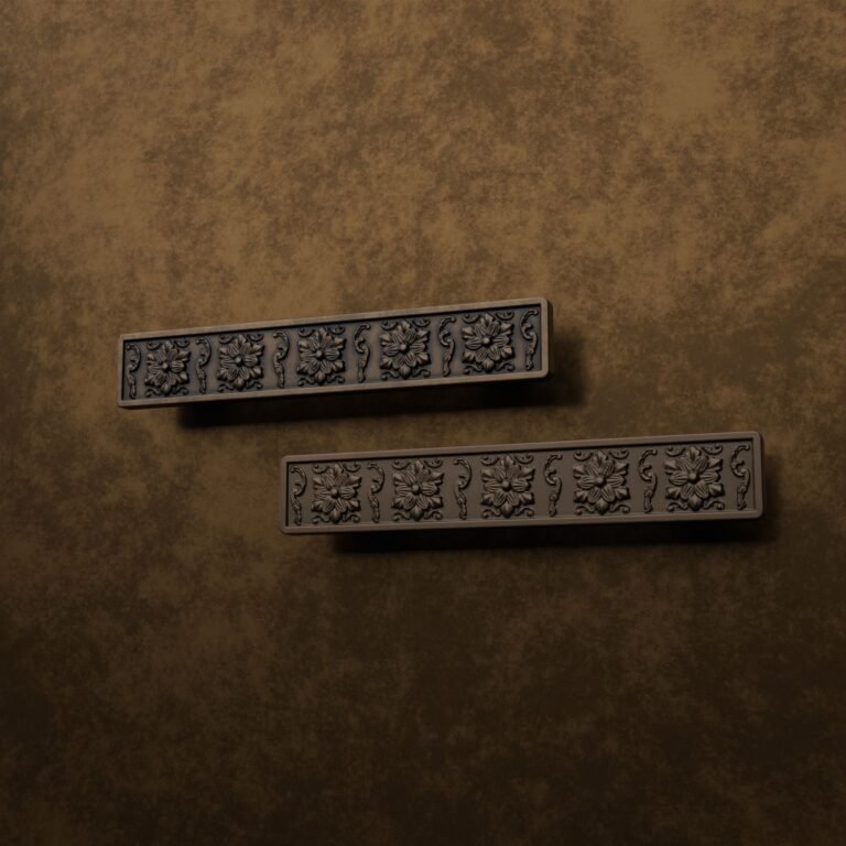 Palazzo Bar, Rosette, M, Antique Bronze, finish comparison
