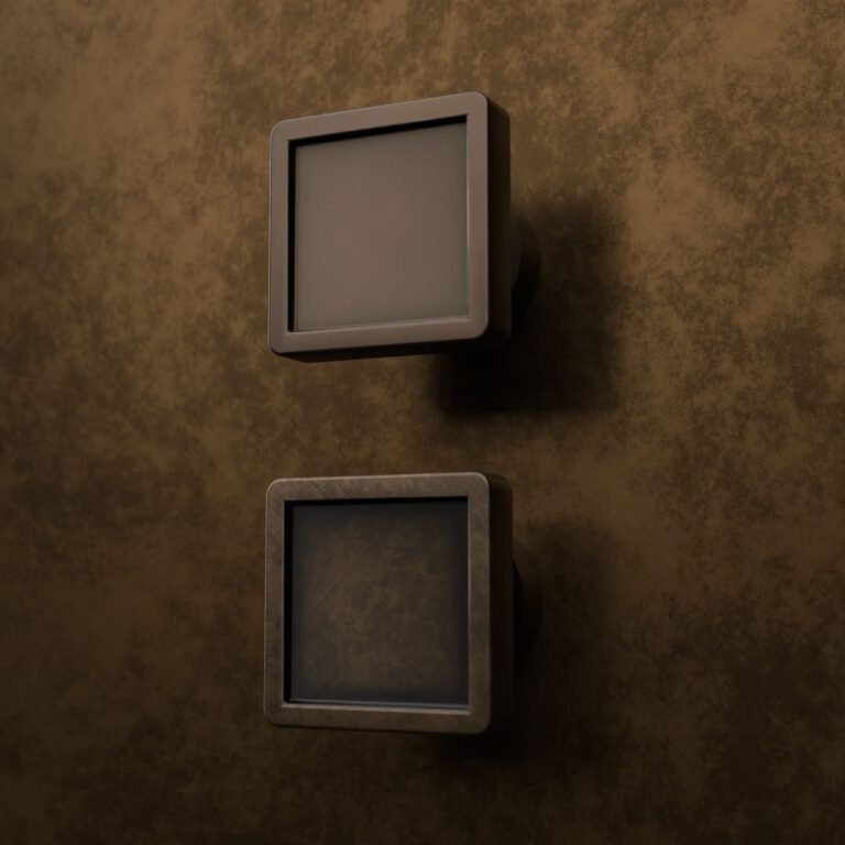 Comparaison des finitions — poignée de meuble Carré Palazzo Essentiel Bronze S — Holdon Paris